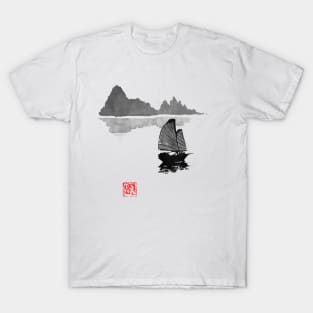 boat in river li T-Shirt